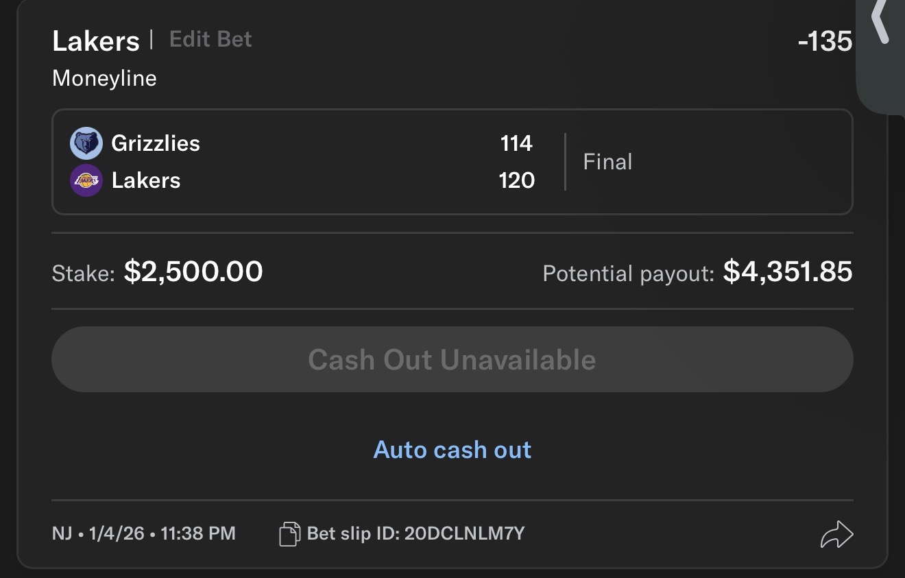 Sports betting slip 33 supplied by JJ Locks