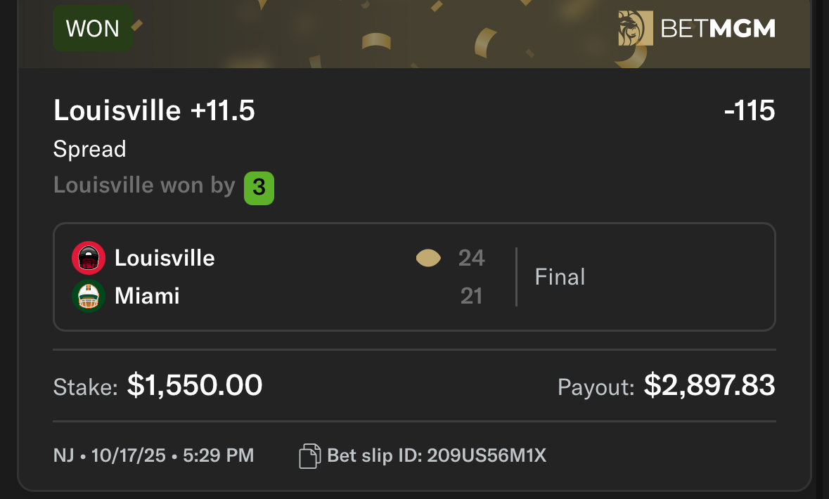 Sports betting slip 11 supplied by JJ Locks